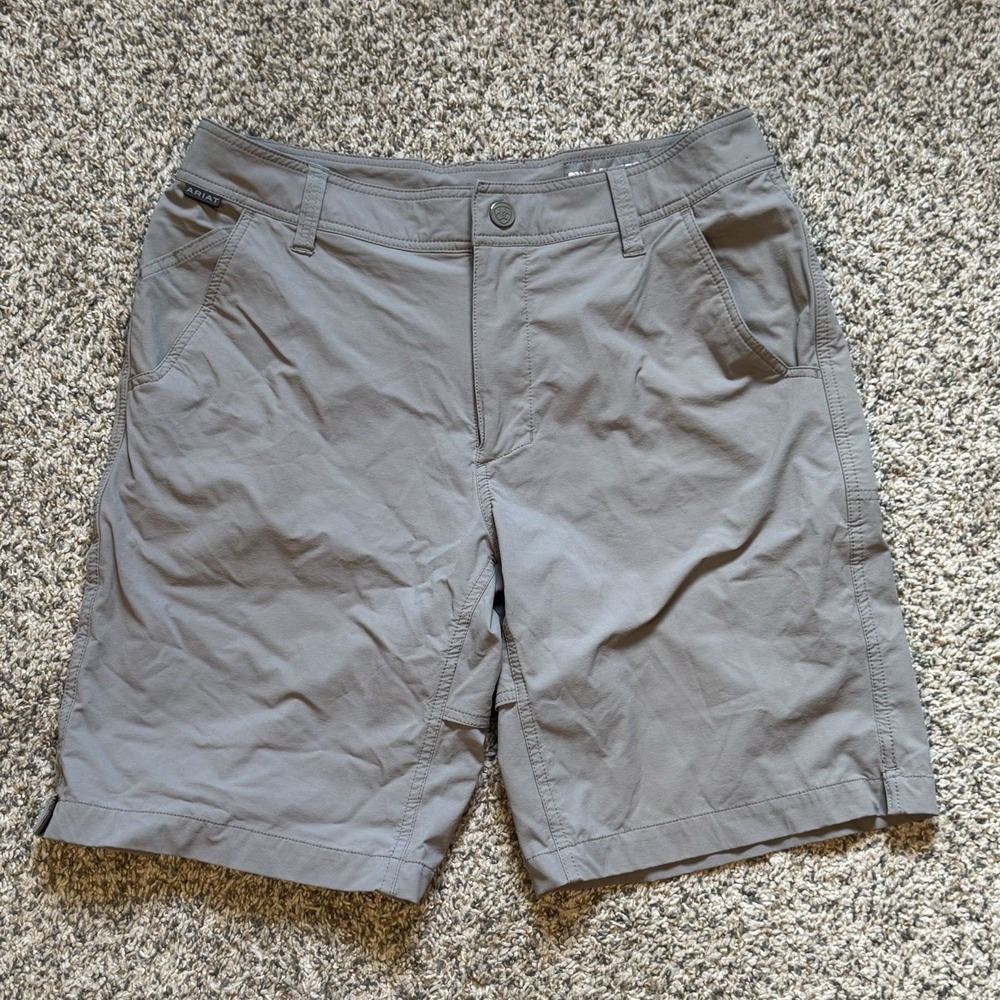 Ariat Tek Heat Series Shorts Mens Size 32 Charcoal Gray Outdoors Lightweight